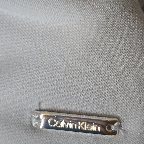 Calvin Klein Women's Light Blue V-Neck Top - Picture 3 of 4